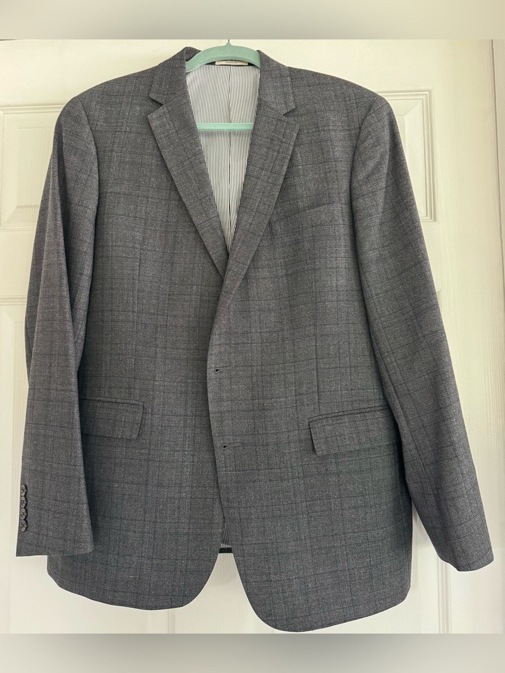 Todd Snyder Mayfair Fit 3 Piece Wool Plaid Suit Gray 42R Made in USA
